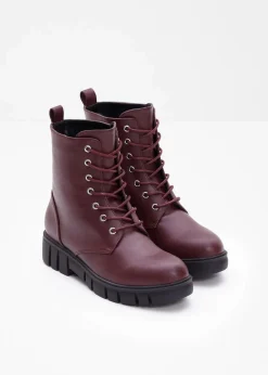 Sale Schnürboots mit Profilsohle Damen Boots