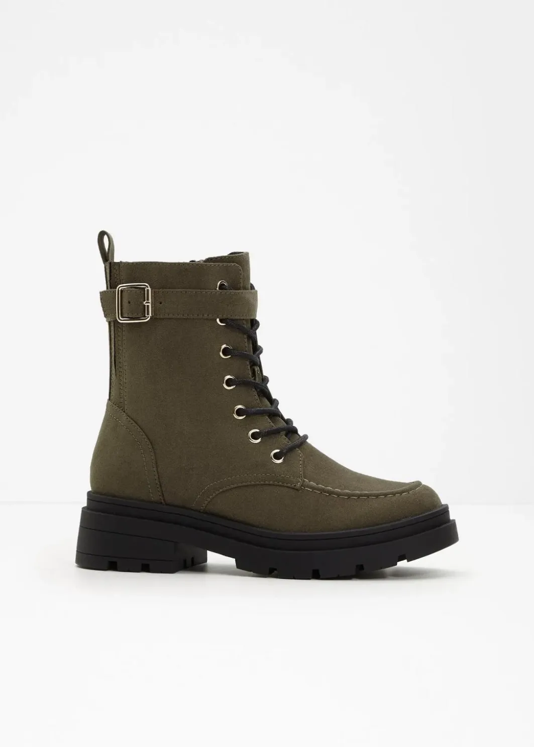 Best Schnürboots mit Schnalle Damen Gefütterte Winterschuhe|Boots