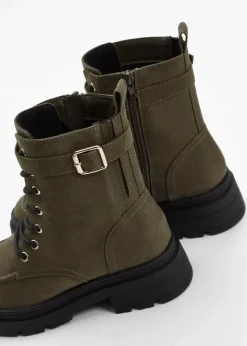 Best Schnürboots mit Schnalle Damen Gefütterte Winterschuhe|Boots