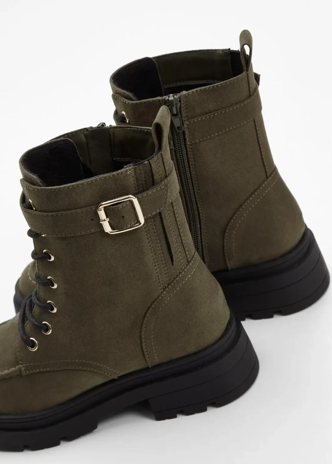 Best Schnürboots mit Schnalle Damen Gefütterte Winterschuhe|Boots