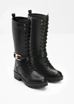 Damen bonprix Stiefel|Schnürstiefel