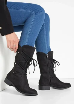 Damen bonprix Gefütterte Winterschuhe|Stiefel|Schnürstiefel