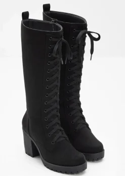 Damen bonprix Stiefel|Schnürstiefel