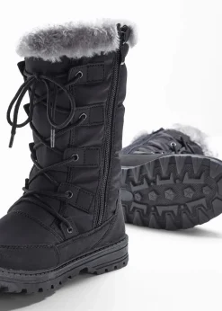 Damen bonprix Komfortschuhe|Gefütterte Winterschuhe|Schnürstiefel