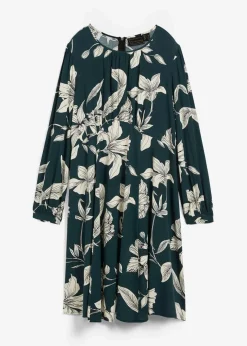 Hot Schwingendes Kleid aus Viskose Damen Bekleidung·Pullover & Strickjacken|Kleider