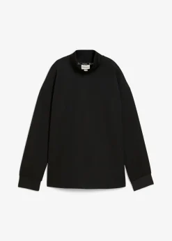 Damen bonprix Sweat|Basics|Scuba-Shirt mit Stehkragen
