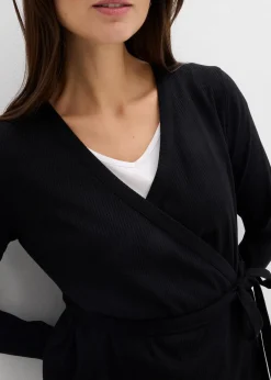 Clearance Set aus Umstands-Wickelshirt mit bequemer Leggings (2-tlg.Set) Damen Bekleidung·Blazer|Nachhaltigere Materialien