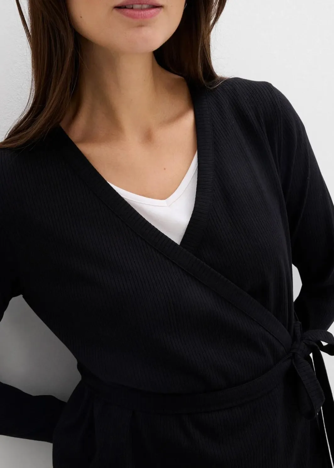 Clearance Set aus Umstands-Wickelshirt mit bequemer Leggings (2-tlg.Set) Damen Bekleidung·Blazer|Nachhaltigere Materialien