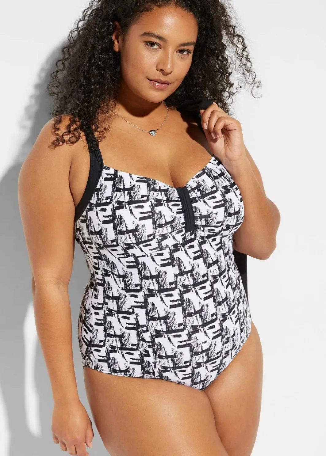 Damen bonprix Nachhaltigere Materialien|Shapewear|Shape Badeanzug leichte Formkraft