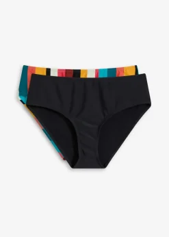 Damen bonprix Nachhaltigere Materialien|Mix & Match|Shape Bikinihose (2er Pack) leichte Formkraft