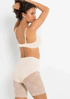 Damen bonprix Höschen|Socken & Strumpfhosen|Shape Hose mit Spitze und mittlerer Formkraft