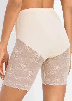 Damen bonprix Höschen|Socken & Strumpfhosen|Shape Hose mit Spitze und mittlerer Formkraft