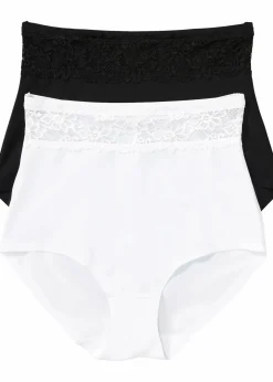 Damen bonprix Wäsche·Basics|Wäsche·Shapewear|Shape Panty mit leichter Formkraft (2er Pack)