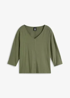 Damen bonprix Nachhaltigere Materialien|Shirts & Tops|Shirt aus Bio Baumwolle