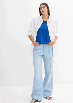Online Shirt aus fließendem Viskose-Mix Damen Shirts & Tops
