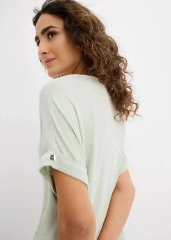 Damen bonprix Nachhaltigere Materialien|Shirts & Tops|Shirt aus fließendem Viskose-Mix