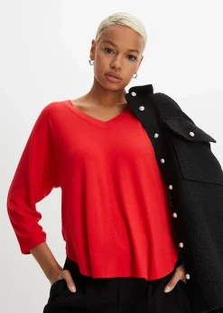 Hot Shirt aus fließendem Viskose-Mix Damen Shirts & Tops