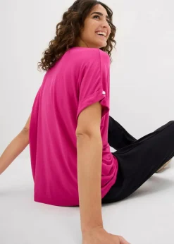 Best Shirt aus fließendem Viskose-Mix Damen Nachhaltigere Materialien|Shirts & Tops