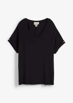 Damen bonprix Nachhaltigere Materialien|Shirts & Tops|Shirt aus fließendem Viskose-Mix