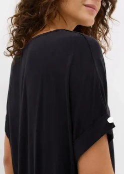 Damen bonprix Nachhaltigere Materialien|Shirts & Tops|Shirt aus fließendem Viskose-Mix