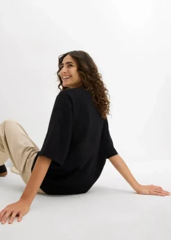 Damen bonprix Nachhaltigere Materialien|Shirts & Tops|Shirt aus fließendem Viskose-Mix