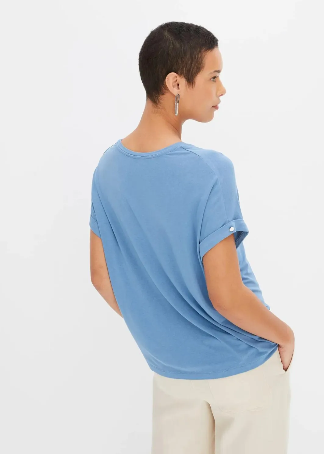 Damen bonprix Shirts & Tops|Nachhaltigere Materialien|Shirt aus fließendem Viskose-Mix