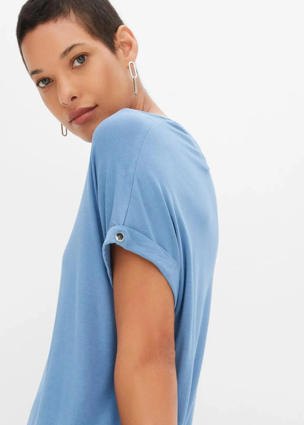 Damen bonprix Shirts & Tops|Nachhaltigere Materialien|Shirt aus fließendem Viskose-Mix