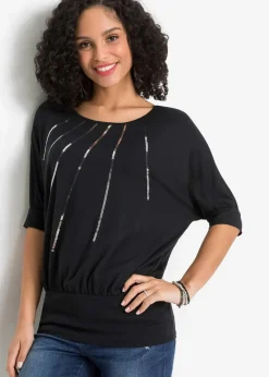 Shirt aus fließendem Viskose-Mix Damen Nachhaltigere Materialien|Shirts & Tops