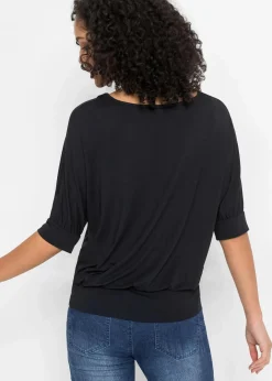 Shirt aus fließendem Viskose-Mix Damen Nachhaltigere Materialien|Shirts & Tops