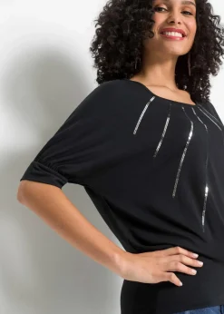 Shirt aus fließendem Viskose-Mix Damen Nachhaltigere Materialien|Shirts & Tops