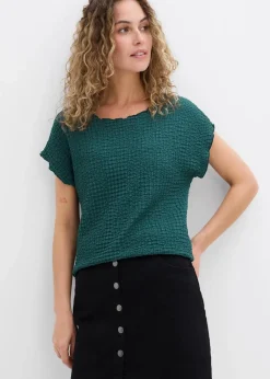 Damen bonprix Shirts & Tops|Shirt aus leichtem Crêpe
