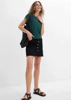 Damen bonprix Shirts & Tops|Shirt aus leichtem Crêpe