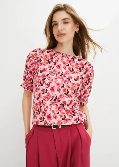 Outlet Shirt aus leichtem Crêpe Damen Shirts & Tops|Nachhaltigere Materialien