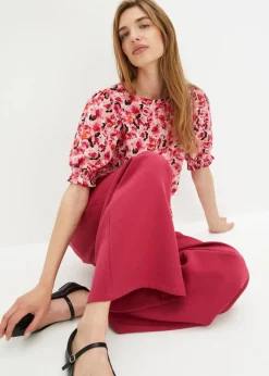 Outlet Shirt aus leichtem Crêpe Damen Shirts & Tops|Nachhaltigere Materialien