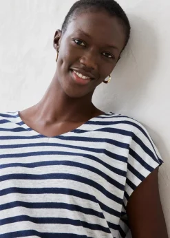 Damen bonprix Shirts & Tops|Premium|Shirt aus reinem Leinen mit Fledermausärmeln