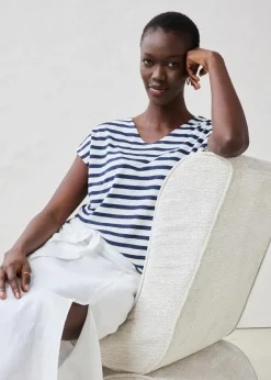 Damen bonprix Shirts & Tops|Premium|Shirt aus reinem Leinen mit Fledermausärmeln