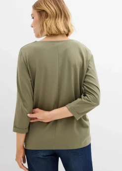 Damen bonprix Shirts & Tops|Nachhaltigere Materialien|Shirt aus reiner Baumwolle