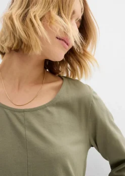 Damen bonprix Shirts & Tops|Nachhaltigere Materialien|Shirt aus reiner Baumwolle