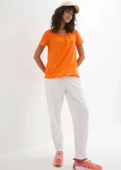 Best Shirt aus reiner Baumwolle, Kurzarm Damen Shirts & Tops