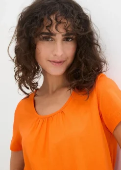 Best Shirt aus reiner Baumwolle, Kurzarm Damen Shirts & Tops