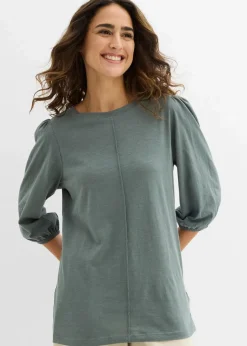 Damen bonprix Shirts & Tops|Nachhaltigere Materialien|Shirt aus reiner Baumwolle