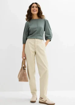 Damen bonprix Shirts & Tops|Nachhaltigere Materialien|Shirt aus reiner Baumwolle