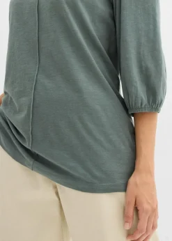 Damen bonprix Shirts & Tops|Nachhaltigere Materialien|Shirt aus reiner Baumwolle