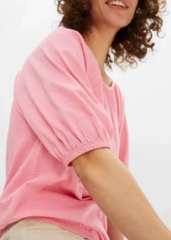 Damen bonprix Nachhaltigere Materialien|Shirts & Tops|Shirt aus reiner Bio-Baumwolle