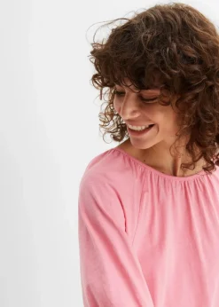 Damen bonprix Nachhaltigere Materialien|Shirts & Tops|Shirt aus reiner Bio-Baumwolle