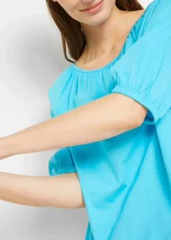 Damen bonprix Nachhaltigere Materialien|Shirts & Tops|Shirt aus reiner Bio-Baumwolle