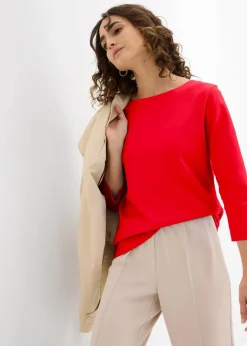 Damen bonprix Bekleidung·Röcke|Basics|Shirt aus reiner schwerer Bio-Baumwolle
