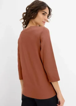 Damen bonprix Nachhaltigere Materialien|Shirts & Tops|Shirt aus reiner schwerer Bio-Baumwolle