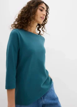 Damen bonprix Nachhaltigere Materialien|Shirts & Tops|Shirt aus reiner schwerer Bio-Baumwolle