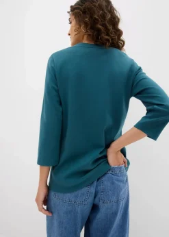 Damen bonprix Nachhaltigere Materialien|Shirts & Tops|Shirt aus reiner schwerer Bio-Baumwolle